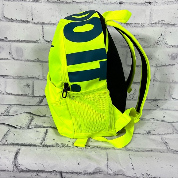 Nike Brasilia Just Do It Mini Backpack BA5559-013 School Small Bright Neon Green - Picture 5 of 5